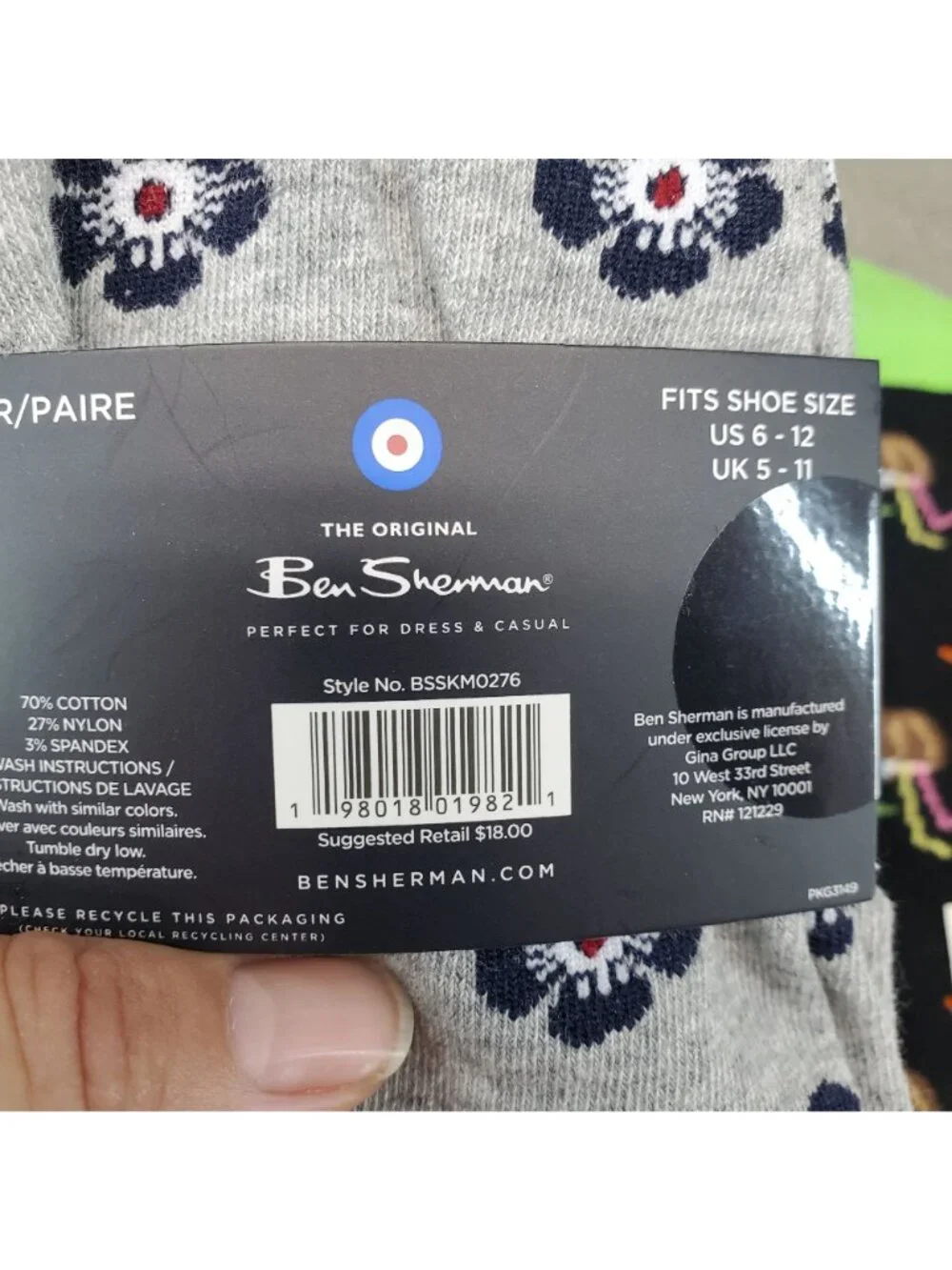 Sock Bundle Three Pack Mens One Size Three Pack Crew Socks *NWT*